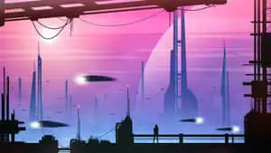 Futuristic Pink City