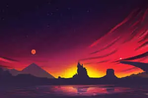 Serene Pixel Landscape