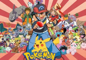 Ash Brock And May Pokemon Background