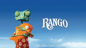 "Animated Chameleon Hero - Rango Movie Poster"
