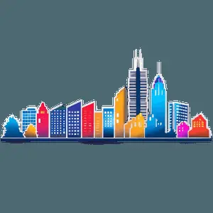 Real Dazzling Skylines PNG opb