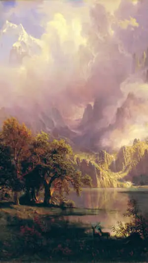 Renaissance Aesthetic Rocky Mountain Landscape