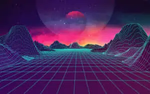 Retro Synthwave Landscape