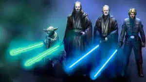  Caption: Epic Battle at the Death Star II in Return of the Jedi 