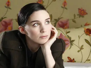 Rooney Mara In Flowery Wall