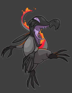  Caption: Salandit, The Flaming Pokémon 