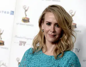 Sarah Paulson In Blue