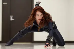 Superhero Landing Of Scarlett Johansson As Black Widow 