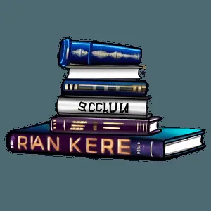 Sci-Fi Book Stack PNG pqt