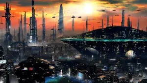 Sci Fi City Art
