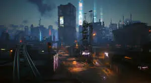 Futuristic Sci-Fi Gaming Battle Scene