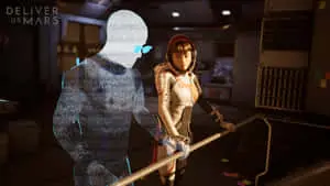 Futuristic Battle Scene in a Sci-Fi Game