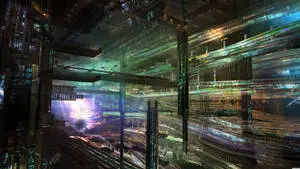 Sci-Fi Landscape Trainyard