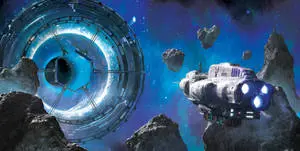 Sci-Fi Landscape Warp Gate