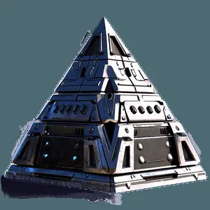 Sci-Fi Pyramid Concept PNG koh