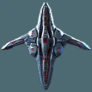 Sci-Fi Starship Art PNG 06202024