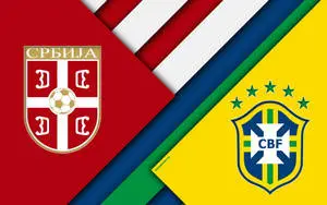 Serbia National Football Team Vs. Brazil Nation Football Team