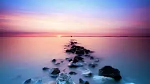 Serene Sunset Over Water