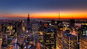 Skyline New York Night
