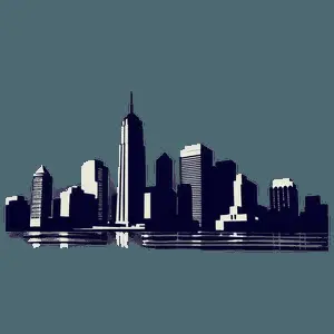 Skyline Outline PNG 93