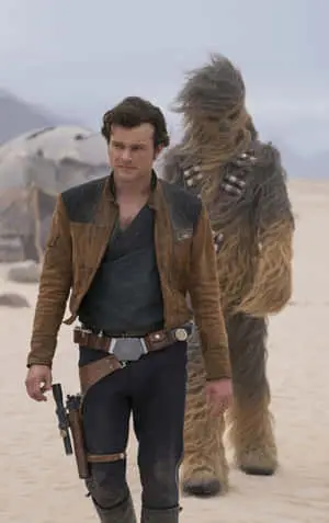 Han Solo and Chewbacca in an epic adventure - Solo: A Star Wars Story