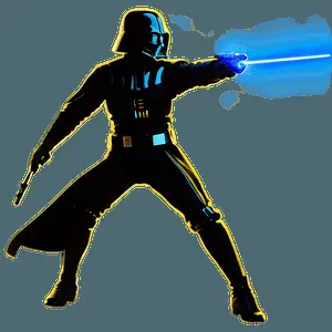 Star Wars Battle Scene Silhouette PNG 82