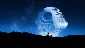 The Imperial Death Star looms over the galaxy. 