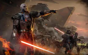 Intense Galactic Battle in Star Wars Game