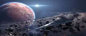 Star Wars Space Battle Scene