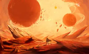 Star Wars Visions Desolate Planet Landscape
