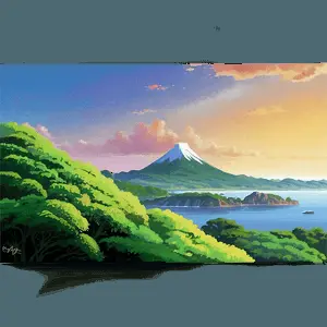 Studio Ghibli Scenic View PNG lhn71