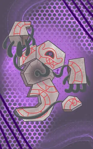 Stunning Animated Image of the Pokemon, Runerigus