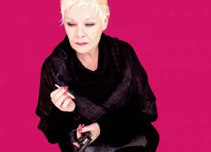 Stylish Judy Dench With Cigarette