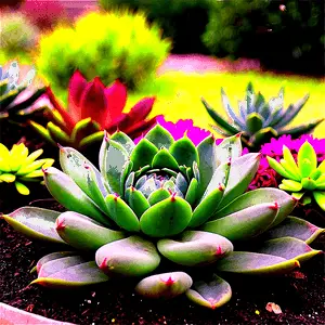 Succulent Landscape Ideas PNG mlk99