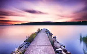 Sunset Landscape with Colorful Sky