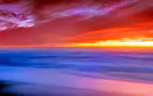 Tranquil Sunset Over a Majestic Landscape