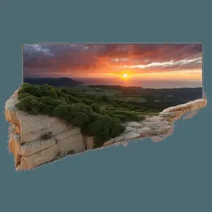 Sunset on the Cliff PNG ihj