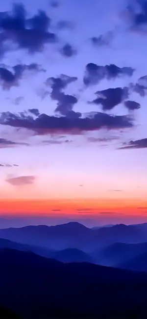 Sunset Sky And Mountains Color iPhone