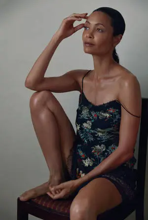 British Actress Thandiwe Newton Showcasing Her Natural Radiance