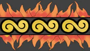 The Flame Prints In Emboar's Body