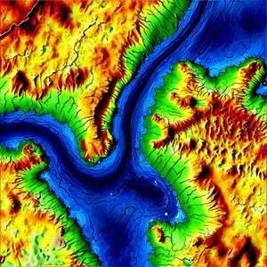 Topographic Map PNG 47