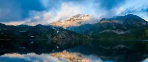 Spectacular landscape view in ultrawide format 