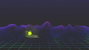 Vaporwave Aesthetic Computer Lock Screen