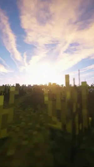 Video Game Sunset Minecraft iPhone