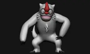 Vigoroth Scary 3D